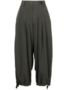 Y's pantalon sarouel à taille haute - Vert