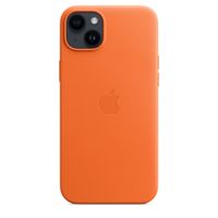 Apple Leren hoesje met MagSafe voor iPhone 14 Plus - Oranje telefoonhoesje - thumbnail