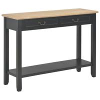 Wandtafel 110x35x80 cm hout zwart Wandtafel 110x35x80 cm hout zwart
