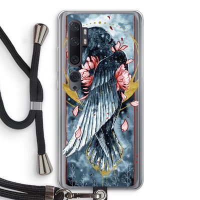 Golden Raven: Xiaomi Mi Note 10 Transparant Hoesje met koord