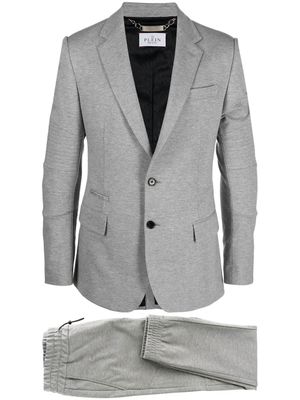 Philipp Plein costume à simple boutonnage - Gris
