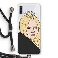 Ashley: Samsung Galaxy A70 Transparant Hoesje met koord
