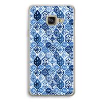 Blauw motief: Samsung A3 (2017) Transparant Hoesje