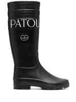 Patou x Le Chameau bottes à logo imprimé - Noir