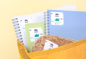 Naamstickers groot vierkant - set van 24