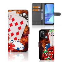 OPPO A53 | OPPO A53s Wallet Case met Pasjes Casino