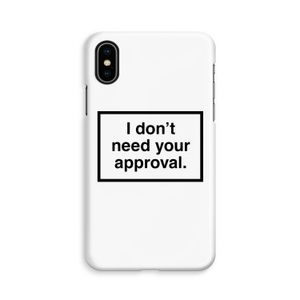 Don't need approval: iPhone Xs Volledig Geprint Hoesje