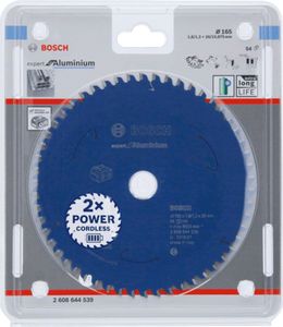 Bosch Accessoires Expert for Aluminium cirkelzaagblad voor accuzagen 165x1,8/1,3x20 T54 - 1 stuk(s) - 2608644539 - 2608644539