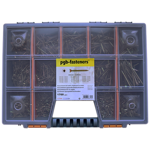 pgb-Europe PGB-FASTENERS | Assortimentsdoos 1700 dlg MWVZV ZnG - ASS014002170001