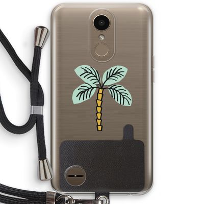 Palmboom: LG K10 (2017) Transparant Hoesje met koord