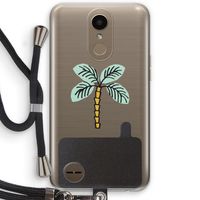 Palmboom: LG K10 (2017) Transparant Hoesje met koord