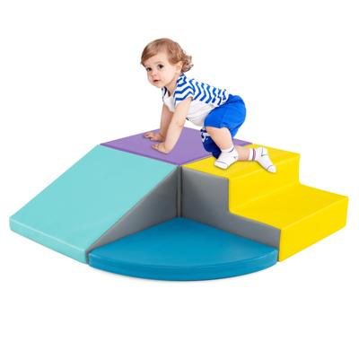 Baby Klim- en Kruipschuimblokkenset Zachte Speelgoedset voor Actief Spelen Binnenshuis