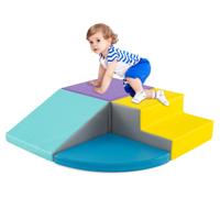 Baby Klim- en Kruipschuimblokkenset Zachte Speelgoedset voor Actief Spelen Binnenshuis