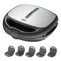 Adler AD 3040 sandwich maker 1200 W Zwart, Grijs