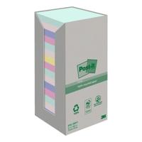 Memoblok post-it 654-rtp 76x76mm recycled rainbow