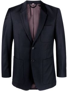 Burberry Pre-Owned blazer à revers crantés (années 2000) - Bleu