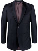 Burberry Pre-Owned blazer à revers crantés (années 2000) - Bleu