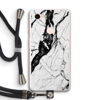 Witte marmer 2: Pixel 3 XL Transparant Hoesje met koord