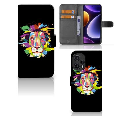Xiaomi Poco F5 Leuk Hoesje Lion Color Xiaomi Poco F5 Leuk Hoesje Lion Color
