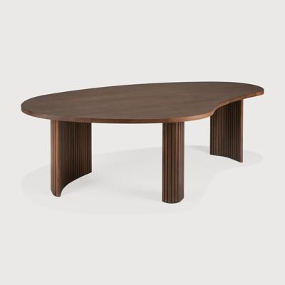 Ethnicraft Organische Salontafel 'Boomerang' Gevernist Teakhout, 126 x 74cm, kleur Bruin