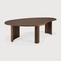 Ethnicraft Organische Salontafel 'Boomerang' Gevernist Teakhout, 126 x 74cm, kleur Bruin