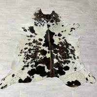 Koeienhuid bruin creme 225x195cm M/L