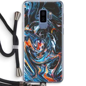 Black Unicorn: Samsung Galaxy S9 Plus Transparant Hoesje met koord