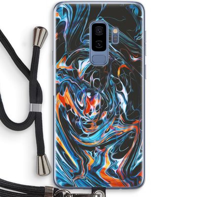 Black Unicorn: Samsung Galaxy S9 Plus Transparant Hoesje met koord