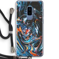 Black Unicorn: Samsung Galaxy S9 Plus Transparant Hoesje met koord