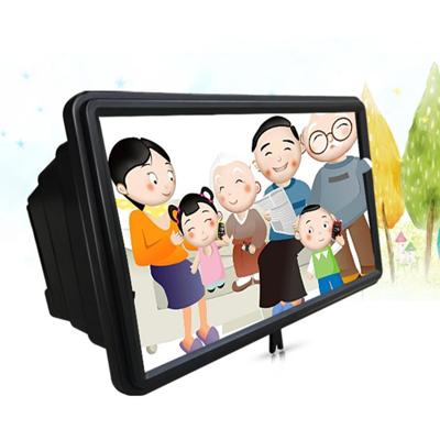12 inch Universal 3D mobiele telefoon scherm Magnifying Glass Draagbare Video uitvergroten telescopische GSM houder (zwart)