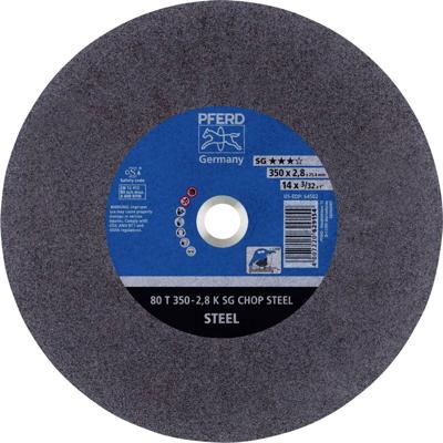 PFERD TOOLS 80 T 350-2,8 K SG CHOP STEEL/25,4 66323570 Doorslijpschijf recht 350 mm 10 stuk(s) Getemperd staal, Staal