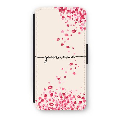 Hartjes en kusjes: iPhone 7 Flip Hoesje