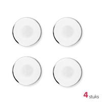 vtwonen Kommen - Wit - Zilver - Set van 4 - Ø 18cm - thumbnail