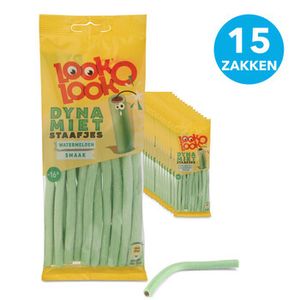 Look O Look Look O Look - Dynamietstaafjes Watermeloen 110 Gram 15 Stuks