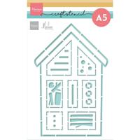 Marianne Design • craft stencils insect hotel by marleen