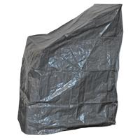 Lesli Living Beschermhoes - stapelstoelen - grijs - 68 x 120 cm- tegen vuil en vocht