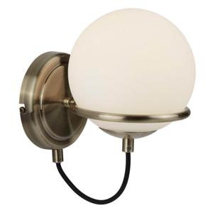 Searchlight Wandlamp Sphere met glazen bol 7091AB