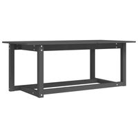 vidaXL Salontafel 110x55x45 cm massief grenenhout grijs