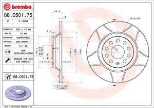 Remschijf BREMBO, Remschijftype: Gespleten, u.a. für Seat, Audi, VW, Skoda