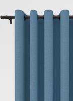 Staba ringgordijn - Washed Blue met ringen