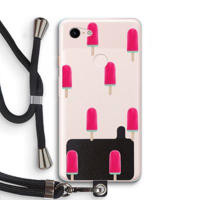 Waterijsje: Pixel 3 XL Transparant Hoesje met koord