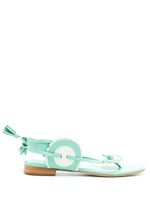 Sarah Chofakian sandales Rasteira Blossom en cuir - Vert
