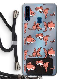 Blub: Samsung Galaxy A20s Transparant Hoesje met koord