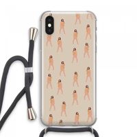 You're so golden: iPhone XS Max Transparant Hoesje met koord