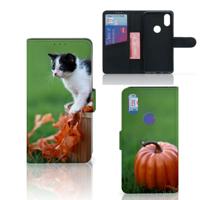 Xiaomi Mi Mix 2s | Telefoonhoesje | Met pasjeshouder | Kitten