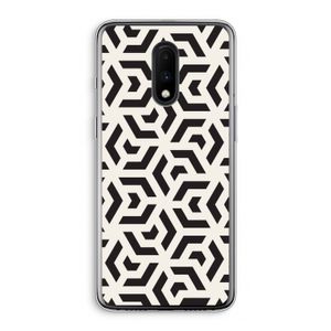 Crazy pattern: OnePlus 7 Transparant Hoesje