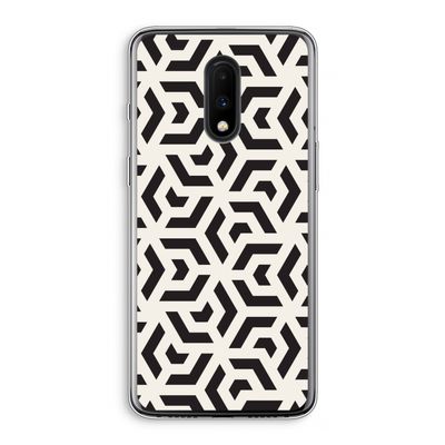 Crazy pattern: OnePlus 7 Transparant Hoesje
