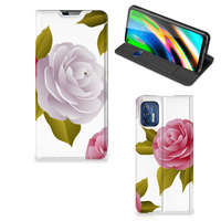 Motorola Moto G9 Plus Smart Cover Roses - thumbnail