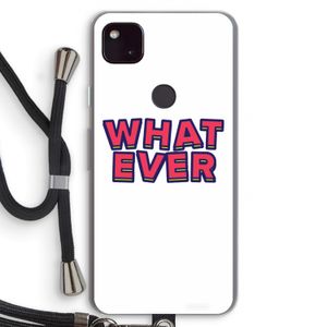 Whatever: Pixel 4a 5G Transparant Hoesje met koord