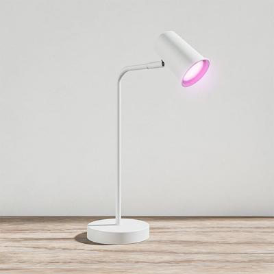 Riga - Smart LED Tafellamp - 5,5 Watt 345 Lumen - RGBWW - Kantelbaar en Draaibaar - GU10 - Wifi + Bluetooth - Google Home, Amazon Alexa en Siri - IP20 voor binnen - Wit